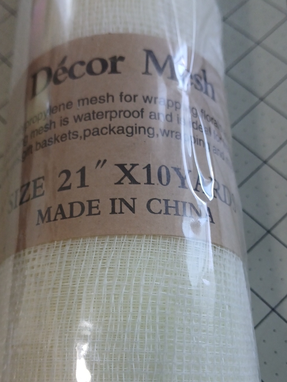 Deco Mesh - Ivory - Picture 2 of 5